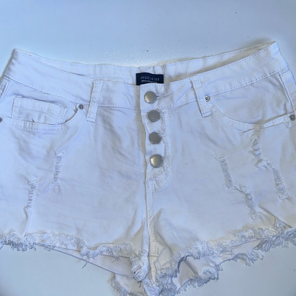 Used white Jean shorts